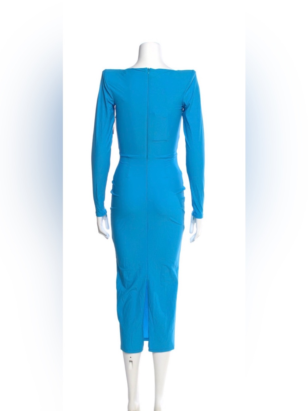 Alex Perry Turquoise Blue Midi Dress medium - Picture 6 of 11